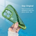 thumbnail image 4 of Kickstand Case for iPhone 11 6.1 inch, 2 Stand Modes Built-in Camera Ring Stand Clear Soft Slim Back Cover with Invisible Stand Anti-Scratch Durable Shockproof Protective Bumper Case - Green, 4 of 11