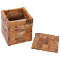 thumbnail image 3 of vidaXL Tabouret de Rangement en Bois de Teck Massif, 3 of 5