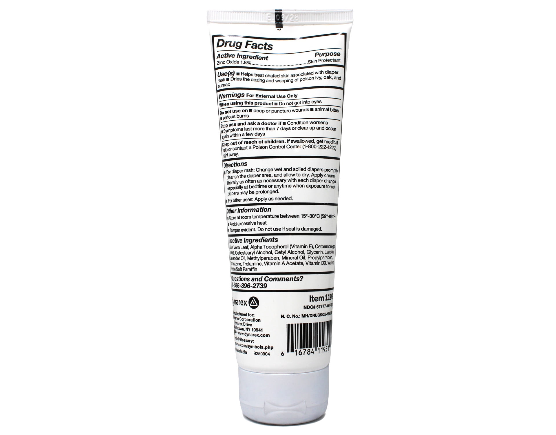 DynaShield We Care Scented Skin Protectant Cream 4 oz. Tube 1195 24 Ct