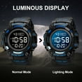 thumbnail image 3 of Men's Wristwatch, SKMEI Waterproof Stopwatch Alarm LED Back Light Sports Watch, PU Strap, 3 of 6