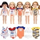 thumbnail image 3 of Traje de baño de una pieza de dibujos animados para muñecas American Girl de 14 pulgadas, accesorios para muñecas, 3 of 6
