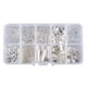 thumbnail image 1 of Caja con kit de iniciación para la creación de joyas: incluye fornituras para pendientes, pulseras y collares. Plata, 1 of 9