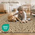 thumbnail image 4 of ODIKA 2'x3' Washable Doormat Table Mirrored Print Block Motif Abstract Fake Cow That Feel for Entryway, Kitchen, Laundry Room, Non-Slip, Low Pile, 4 of 7