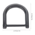 thumbnail image 2 of Nestingho 4Ud Anillos En D Para Fabricación De Bolso Material Metálico Duradero Color Gris Para Uso Diario, 2 of 5