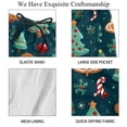 thumbnail image 4 of luoweisi Men's Beach Shorts Quick Dry Swim Trunks with Mesh Lining Christmas Gingerbread Man M, 4 of 5