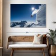 thumbnail image 3 of Elephant Stock Higher Wall Art - Horizontal Canvas Wall Art - Living Room Wall Decor - Sports Canvas - White And Blue Decor By Tristan Shu - 51" x 34", 3 of 8