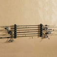 thumbnail image 6 of PatungKu Fishing Rod Rack Fish Pole Storage Holder Wall Mount for Garage Cabin Basement, 6 of 16