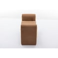 thumbnail image 6 of Miekor Furniture Velvet Fabric Single Bench Shoe Bench Makeup Bench For Bedroom Indoor,Coffee W4US2001, 6 of 9