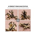 thumbnail image 1 of 1Pc Monkey Riding Horse Statue Chic Fine Nice Safe Brass Desktop Adornment Feng Shui Statue Monkey on Horse Statue Promotion Monkey Model, 1 of 6