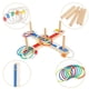thumbnail image 1 of Juegos de lanzamiento de anillo compatibles con niños-Diversión de vacaciones en interiores o juego de patio al aire libre compatible con adultos y familia-Fácil de configurar W/ Compact Carry - Bac Afortunado Sencillez, 1 of 5