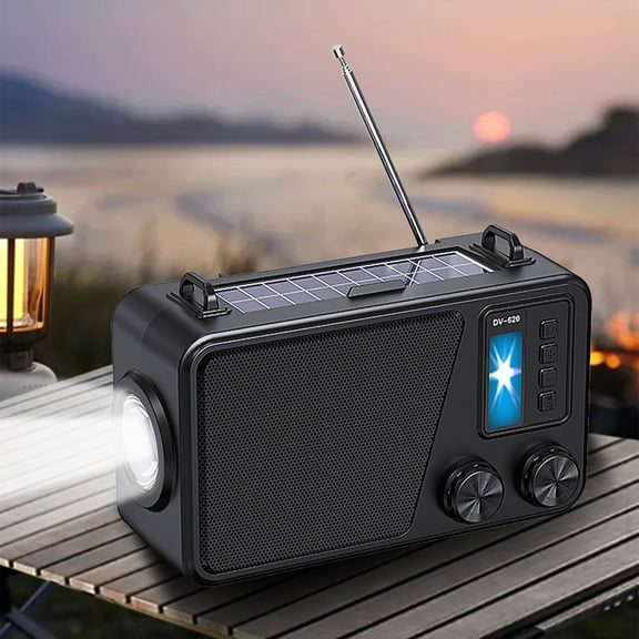 Hwkond Bluetooth Speakers Audio Bluetooth Speaker With Lighting Outdoor Solar Radio Bluetooth Integrated Portable Speaker On Clearance