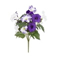 thumbnail image 2 of Plastic Simulation Flowers, Artificial Floral Arrangement With Shaping Embossing, for Wedding Decoration and Home Decor, Purple, 2 of 7