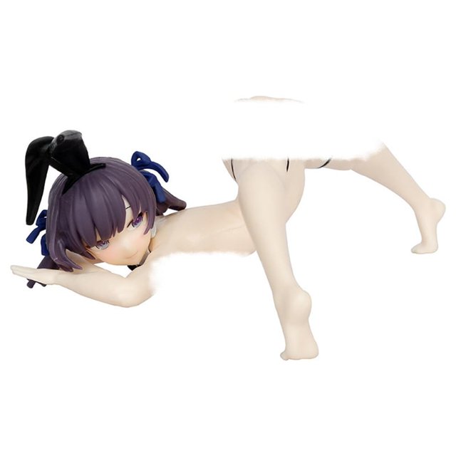 Figura de anime DLUHOS, conejita acostada, modelo PVC, 7 cm