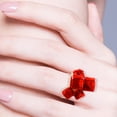 thumbnail image 4 of Fashion Crystal Ring Square Zircon Ring Magic Zirconia Opening Adjustable RingThe Best Gift for A Loved One, 4 of 4