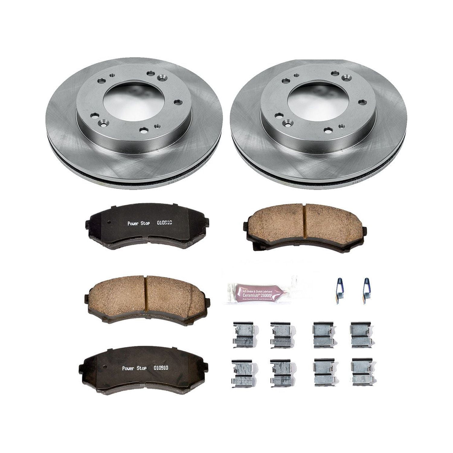 Power Stop Front Stock Replacement Brake Pad and Rotor Kit KOE5259