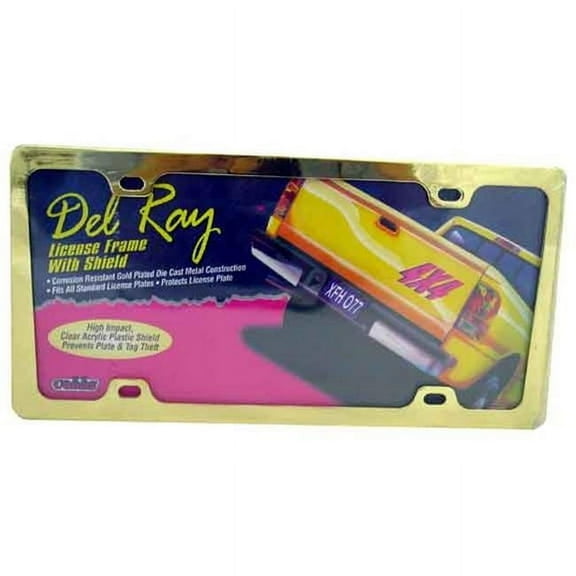 BRASS DEL RAY LICENSE FRAME