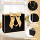 thumbnail image 2 of Bolsas de regalo Patdefie negras con asa 32 x 25 x 11 cm, paquete de 12, 2 of 7