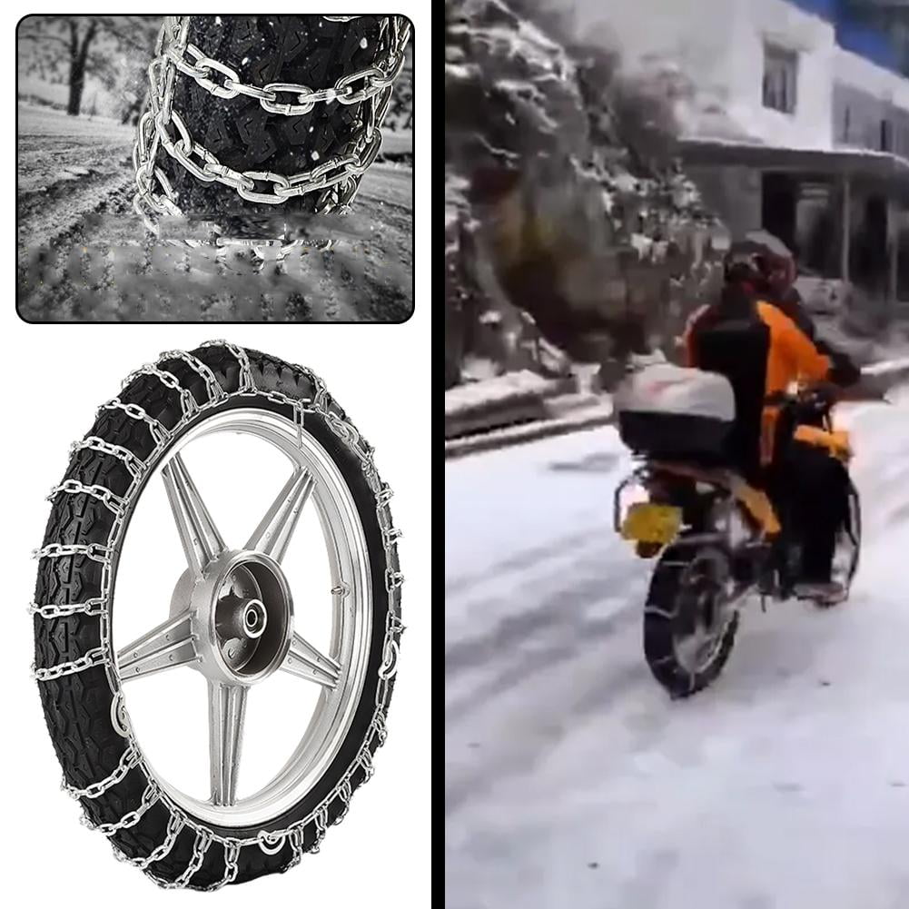 Chaîne à Neige Pour Pneu Moto 300-18 - Antidérapante, Acier, 1 Pièce, Neuve