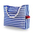 thumbnail image 1 of Women's Beach Bag Large Waterproof Sandproof Flamingo Tropical Hawaiian Extra Canvas Pool Tote Bag With Zipper Pockets, 1 of 3