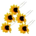thumbnail image 1 of 10 pinzas para el pelo para novias, bodas, con diseño de margaritas y girasoles, 1 of 5
