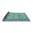 thumbnail image 2 of Ahgly Company Indoor Square Persian Light Blue Traditional Area Rugs, 7' Square, 2 of 4
