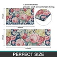thumbnail image 7 of Pioneer Flower Floral Print Pattern Kitchen Rugs Sets Of 2,Anti Fatigue Kitchen Mat Rugs Non Slip Washable,Decorative Kitchen Floor Mats for Kitchen,Sink,Laundry,17"x30"+17"x47", 7 of 7