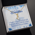 thumbnail image 3 of To My Daughter Thank You For Being my Daughter Alluring Ribbon Necklace Message Card, 3 of 20