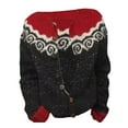 thumbnail image 4 of iHPH7 Fair Isle Sweater Women Button Up Cardigans for Women Fall Fashion Fall Outfits for Women's Outerwear Fall Sweaters for Women Soft Cardigans for Women Black 2 L, 4 of 4