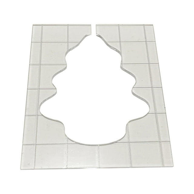 Cqxid Règle à Moins de 5 $ Série de Noël Règle de Couture Modèle 5 Pcs Kit de Couture Ajouré de Forme Spéciale Modèle Patchwork Bricolage