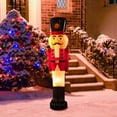 thumbnail image 2 of Northlight Lighted Blow Mold Nutcracker Soldier Outdoor Christmas Decoration - 59", 2 of 6