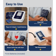 A&DMedical Blood Pressure Monitor, Upper Arm, Wide Cuff, Digital, Heart Rate Detection (UA-651)