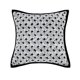 thumbnail image 1 of Fundas de almohada modernas tejidas geométricas en blanco y negro, 45 x 45 cm, 1 of 1