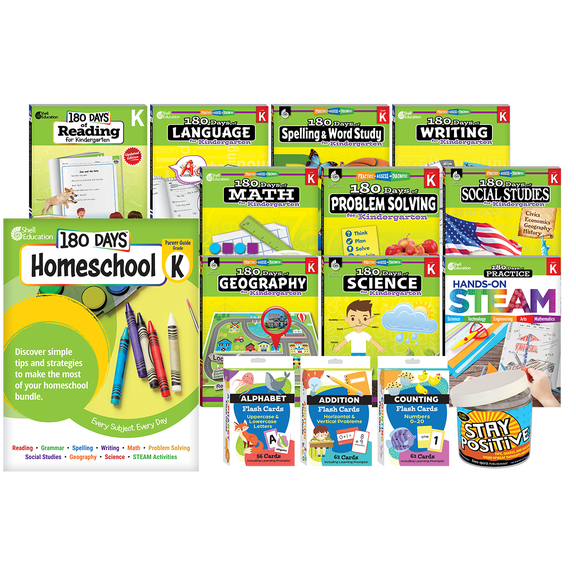 180 Days™: Homeschool Kindergarten Set