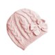 thumbnail image 1 of Wool Knitted Cap for Wearing Pink Baby Bowknot Knitted Beanie Hat, 1 of 5