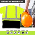 thumbnail image 3 of North 15 High-Visibility Reflective Safety Short Sleeve Blk-Yell T-Shirt with Moisture Wicking Mesh-6890-XL, 3 of 8