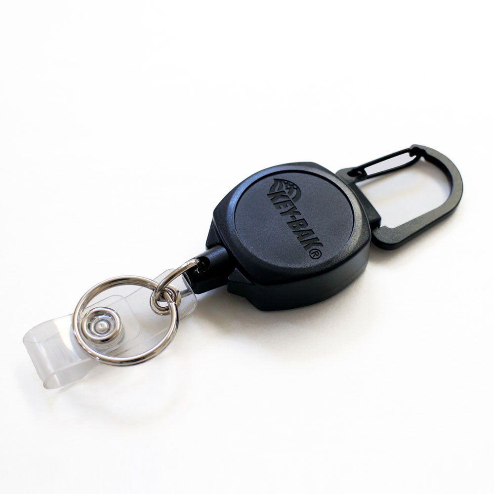 KEYBAK Sidekick Retractable I.D. Badge & Keychain, 24" Retractable