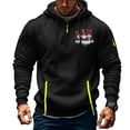 thumbnail image 1 of Sudadera con capucha para hombre, informal, con estampado, deportiva, de manga larga, blusa de poliéster, 1 of 4