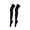 Black, variant on Women Long Thigh High Socks Cotton Opaque Thick Warm Over the Knee Socks Tall Boot Socks Leg Warmers