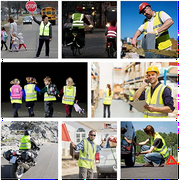 AWLYLNLL High Visibility Safety Vest for Men Women, Construction Vest with Reflective Strips and Zipper Front, Neon Yellow, X-Large