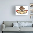 thumbnail image 3 of Danny Gordon Art 'Brown Dachshund Hotdog Car' Canvas Art, 3 of 3