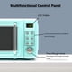 thumbnail image 4 of Nightcore Countert Horno microondas retro, grande 0.7 pies cúbicos, 700 vatios, encimera de acero laminado en frío con ajuste de tiempo, placa giratoria de vidrio, cocina preprogramada, 18"(L)×14"(W)×, 4 of 5