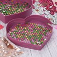 thumbnail image 4 of Cuadros Decorativos Bandeja de pintura de diamantes 5D accesorios de placa de perforación de diamantes de imitación en forma de corazón 7x7cm JShteea Nuevos Originales, 4 of 6
