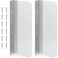 thumbnail image 1 of 2pcs15 x 6 Inch Stainless Steel Splash Guard Stainless Steel Wall Mount Guard with Screws Screws for Bathroom Sink Side Sink Splash Prep Sinks Protector for Commercial Kitchen Restaurant, 1 of 5