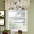 thumbnail image 4 of Yellow Beige Flower Valances for Windows, Decorative Rod Pocket Window Valance Curtains, Farmhouse Shabby Chic Wildflower Short Curtain Drapes for Kitchen/Living Room, 2 Panels, 42" W x 18" L, 4 of 8