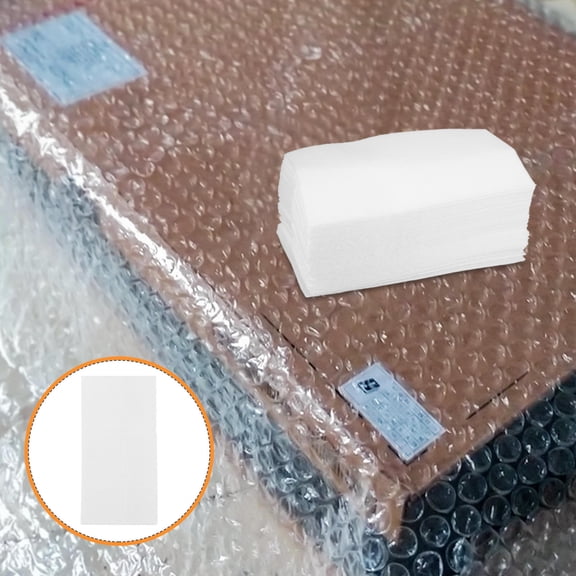 TABLZONE 100Pcs White EPE Foam Cushioning Dish Packing Kit for Fragile Items and Secure Shipping