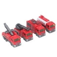 thumbnail image 1 of Fire Truck Toy Set, Fire Truck Model Plastic Alloy 4Pcs  for Home for Kids, 1 of 7