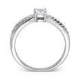 thumbnail image 5 of Sterling Silver Cubic Zirconia (CZ) Polished Promise Ring, 5 of 5