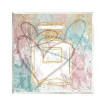 Stupell Industries Glam Urban Pattern Perfume Abstract Painting Unframed Art Print Wall Art, 12 x 12