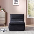 thumbnail image 2 of TrumanPick Bean Bag Chairs for Adults, Cloud Floor Sofa Couch Foam Lounge Chair for Living Room, Black, 2 of 7