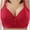 Red, variant on Viikei Bras for Women Sports Bras Wirefree Plus Size Soild Underwear